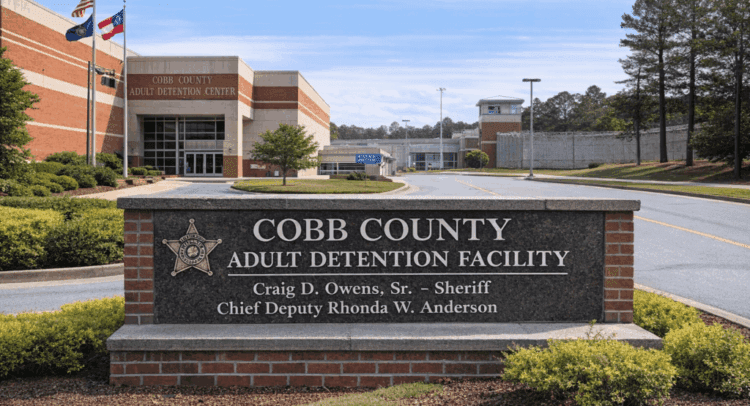 Cobb County Adult Detention Facility entrance.