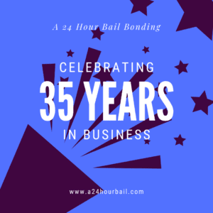 Celebrating 35 years in business banner.