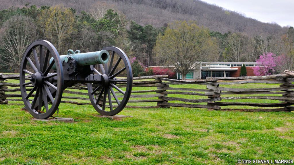 Historic cannon at Kennesaw, GA, symbolizing the rich history of the area served by A 24 Hour Bail Bonding.