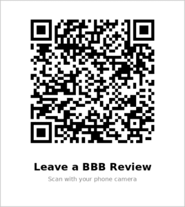 QR code to leave a BBB review for A 24 Hour Bail Bonding